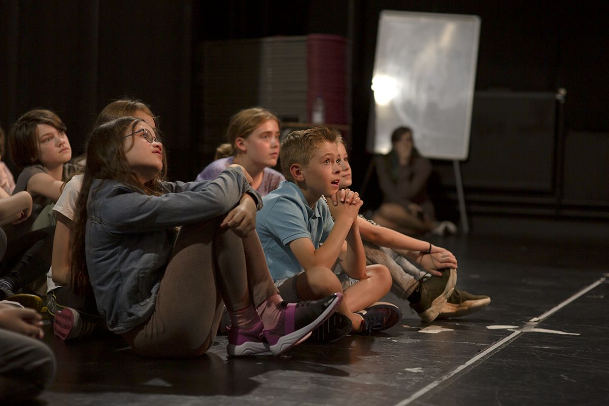 Members of our Young Company sat listening