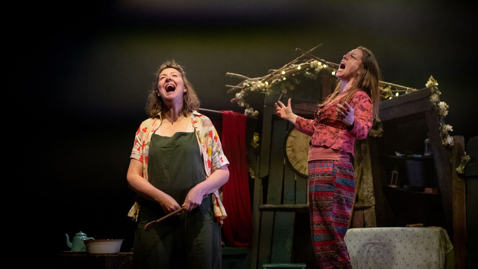 Batty Production Photo: Batty and Wildthing laughing wildly.