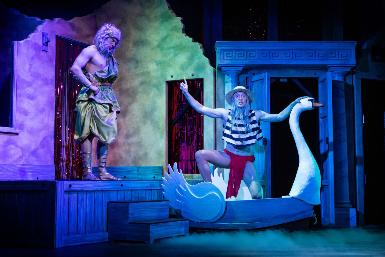 A production shot from Oh Zeus!