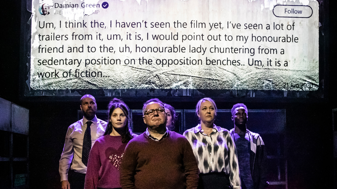 Cast of I, Daniel Blake in the stage premiere at Northern Stage