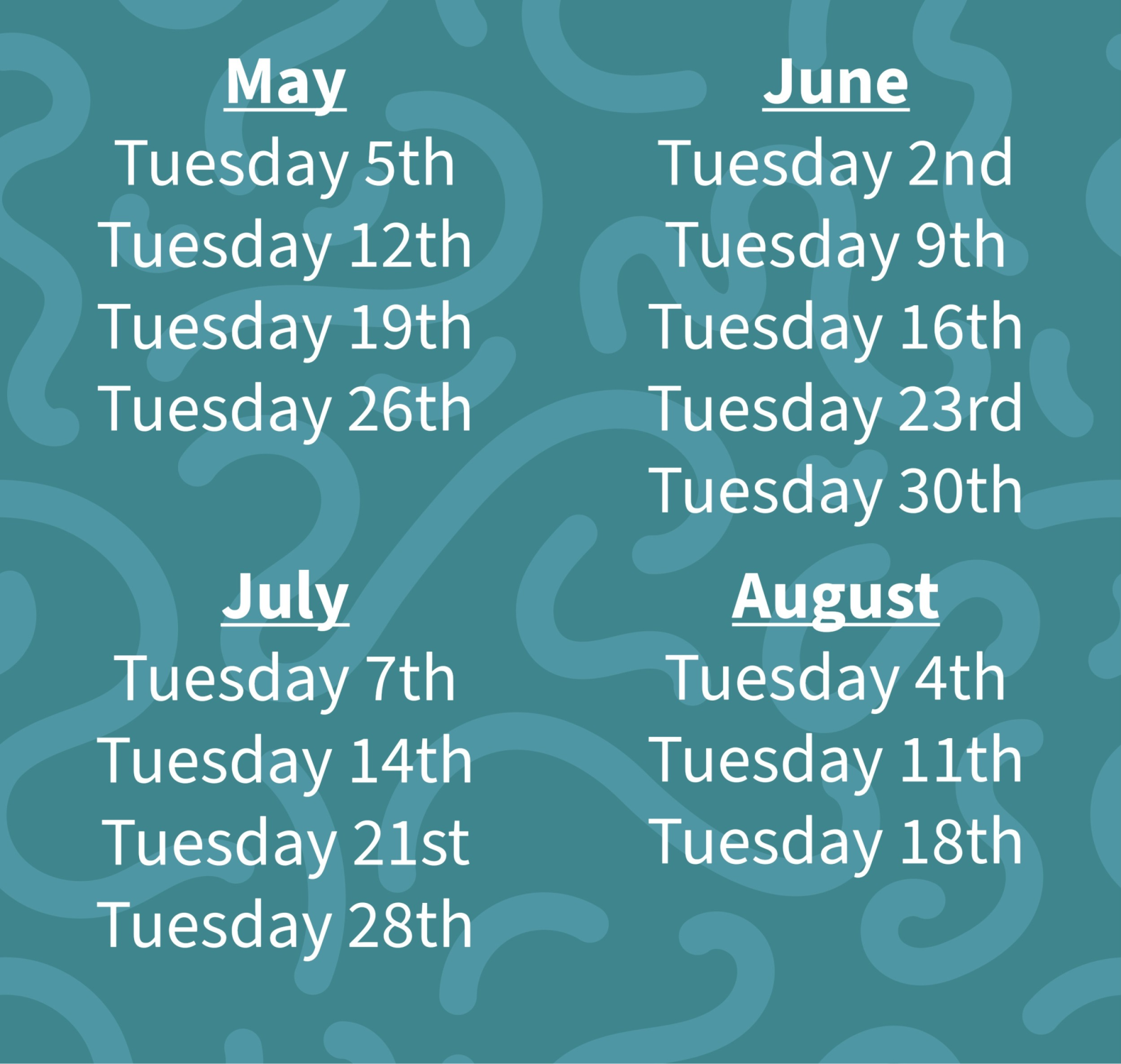 Image showing the dates for term 3 acting classes