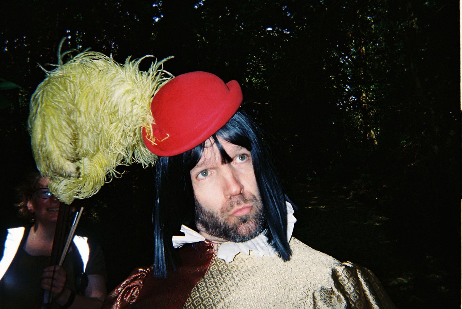 Matthew Ganley poses for the camera in his Lord Foppingham costume