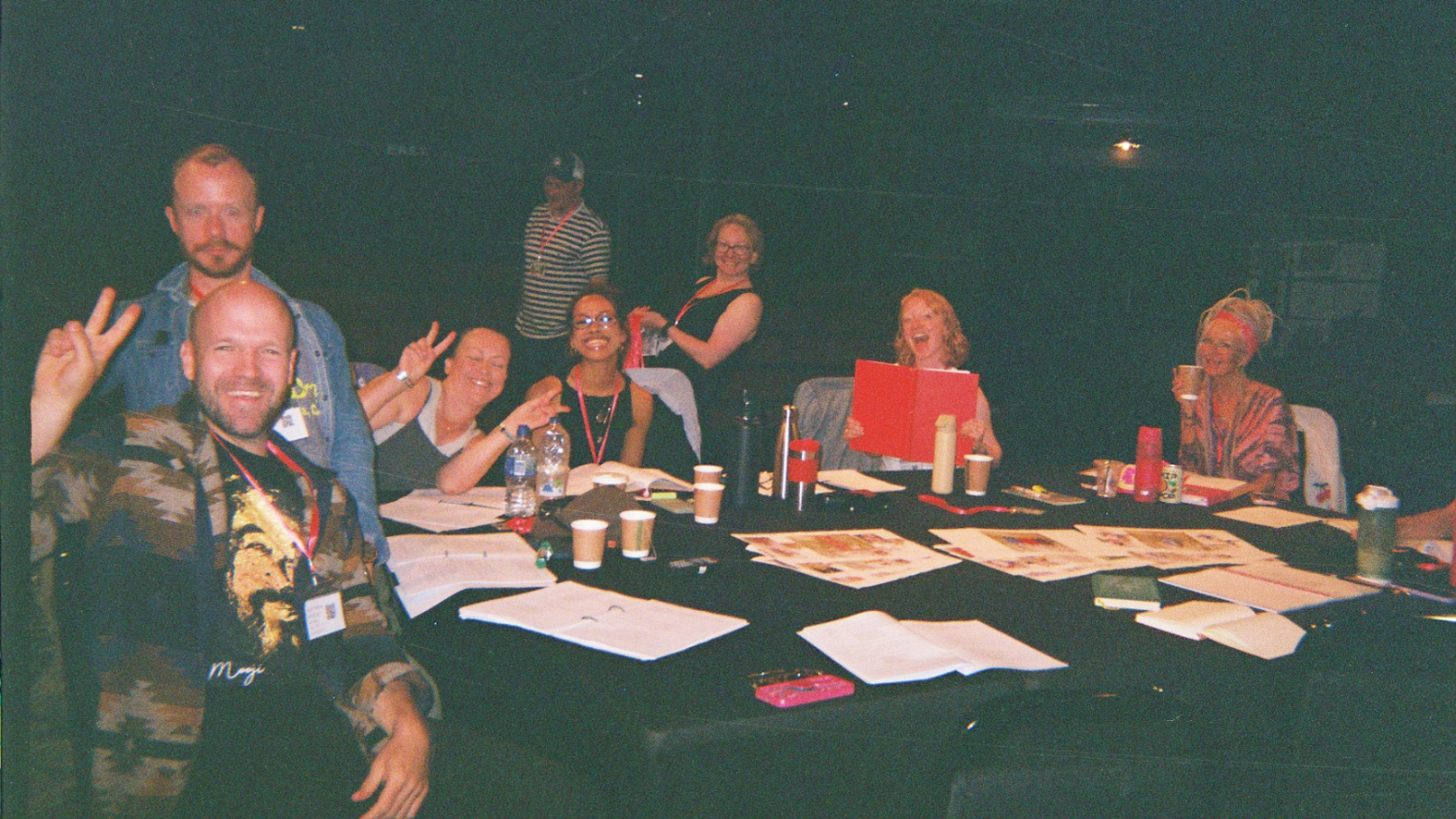 The Cast and Crew group photo at the readthrough. Photo taken by The Wizard of Oz Team. 