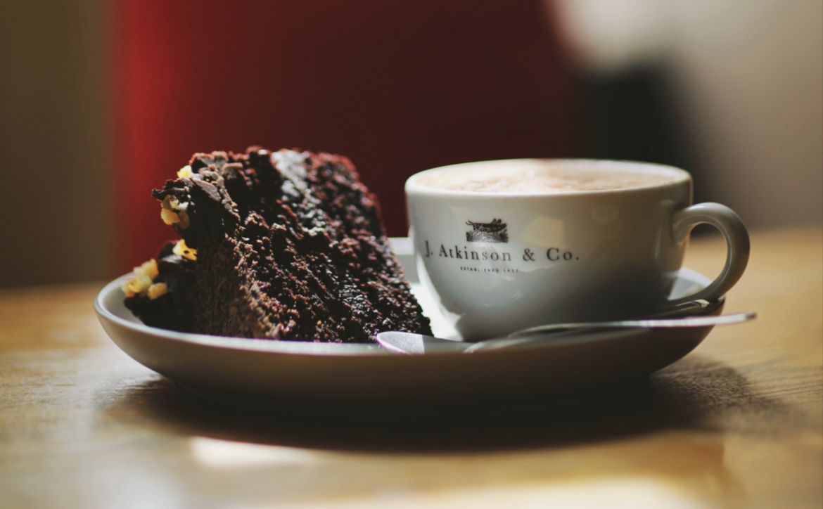 Coffee and cakes served at the Dukes