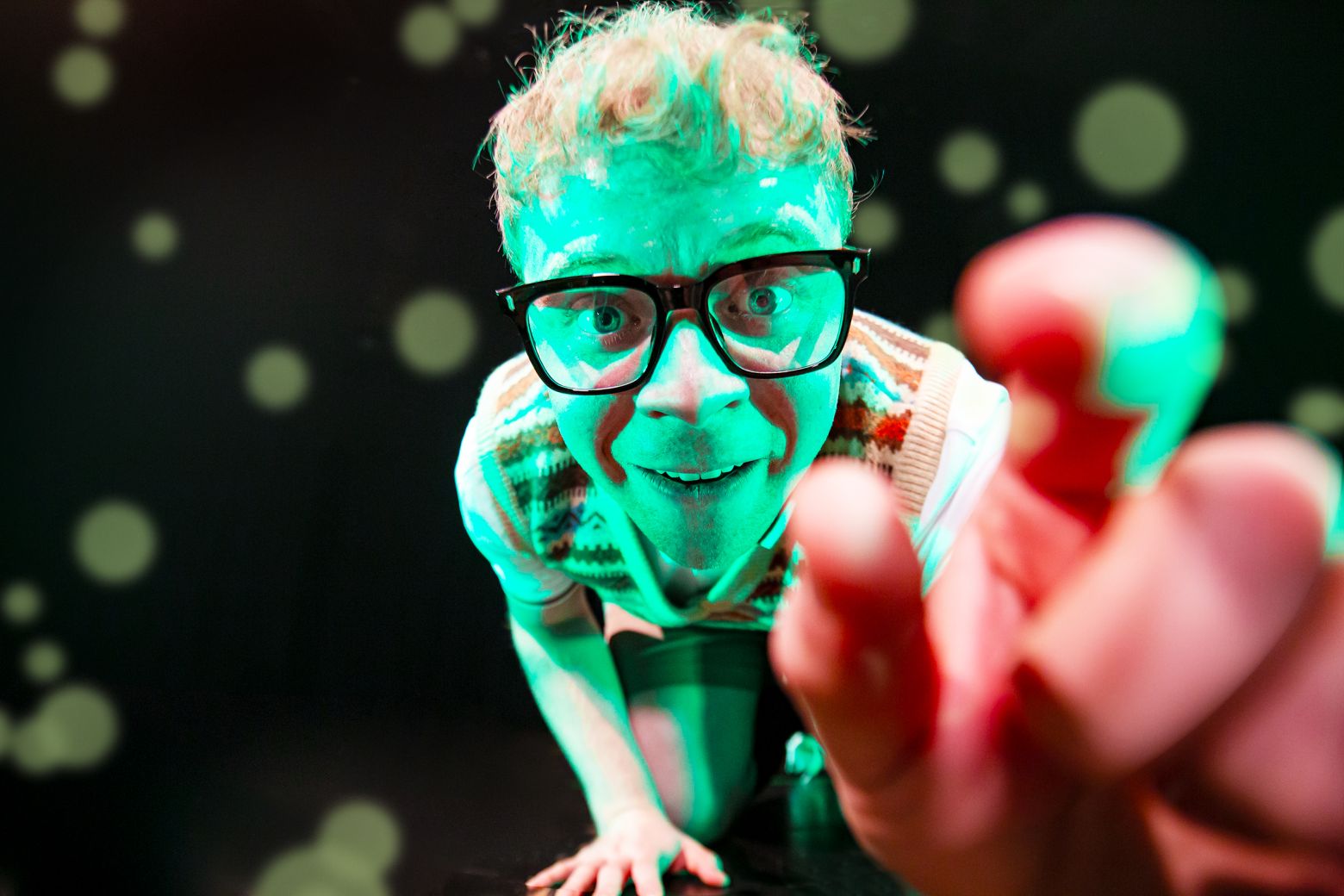 Young Eddie reaching for the lens. The Borrowers by the Dukes, photo by Gabi Dawkins.