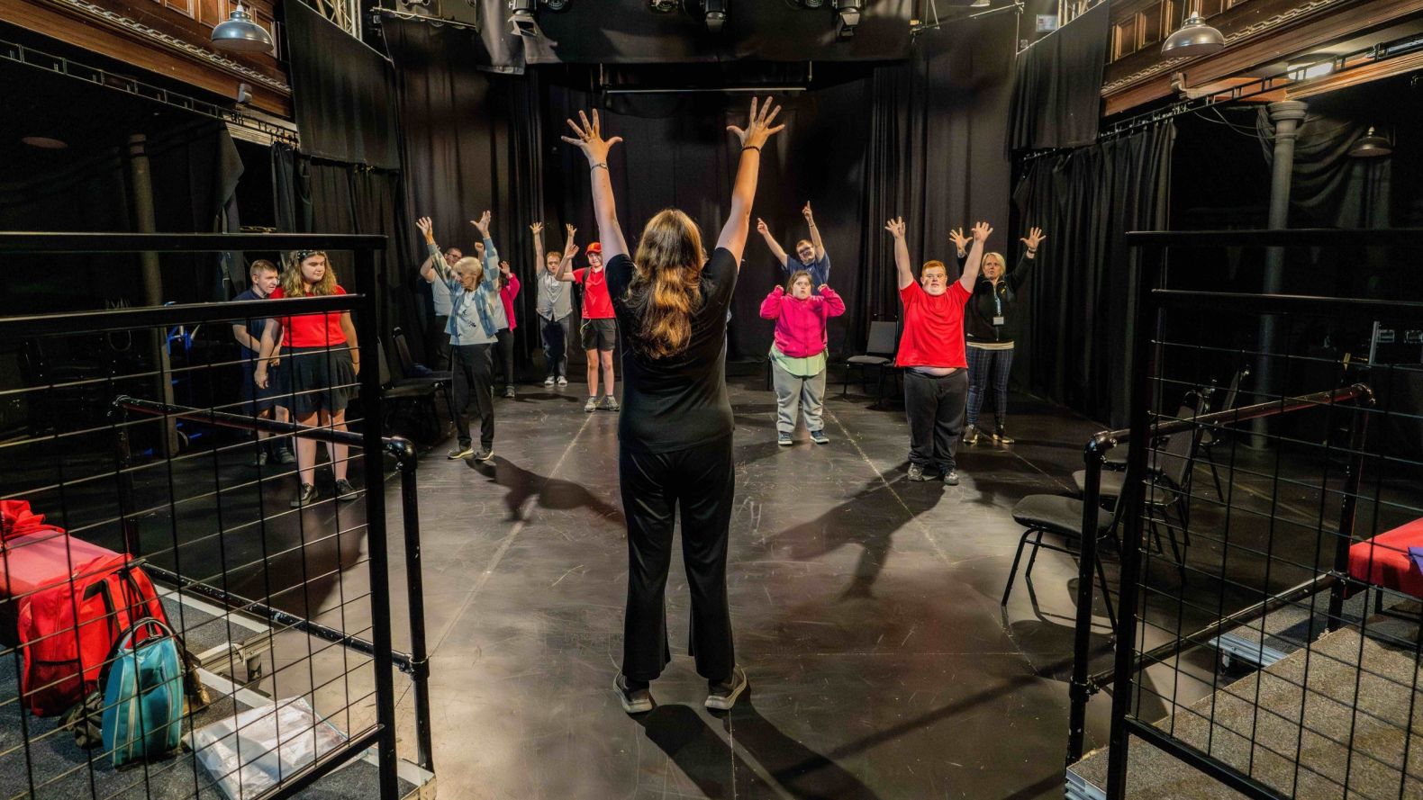 A workshop session with young people