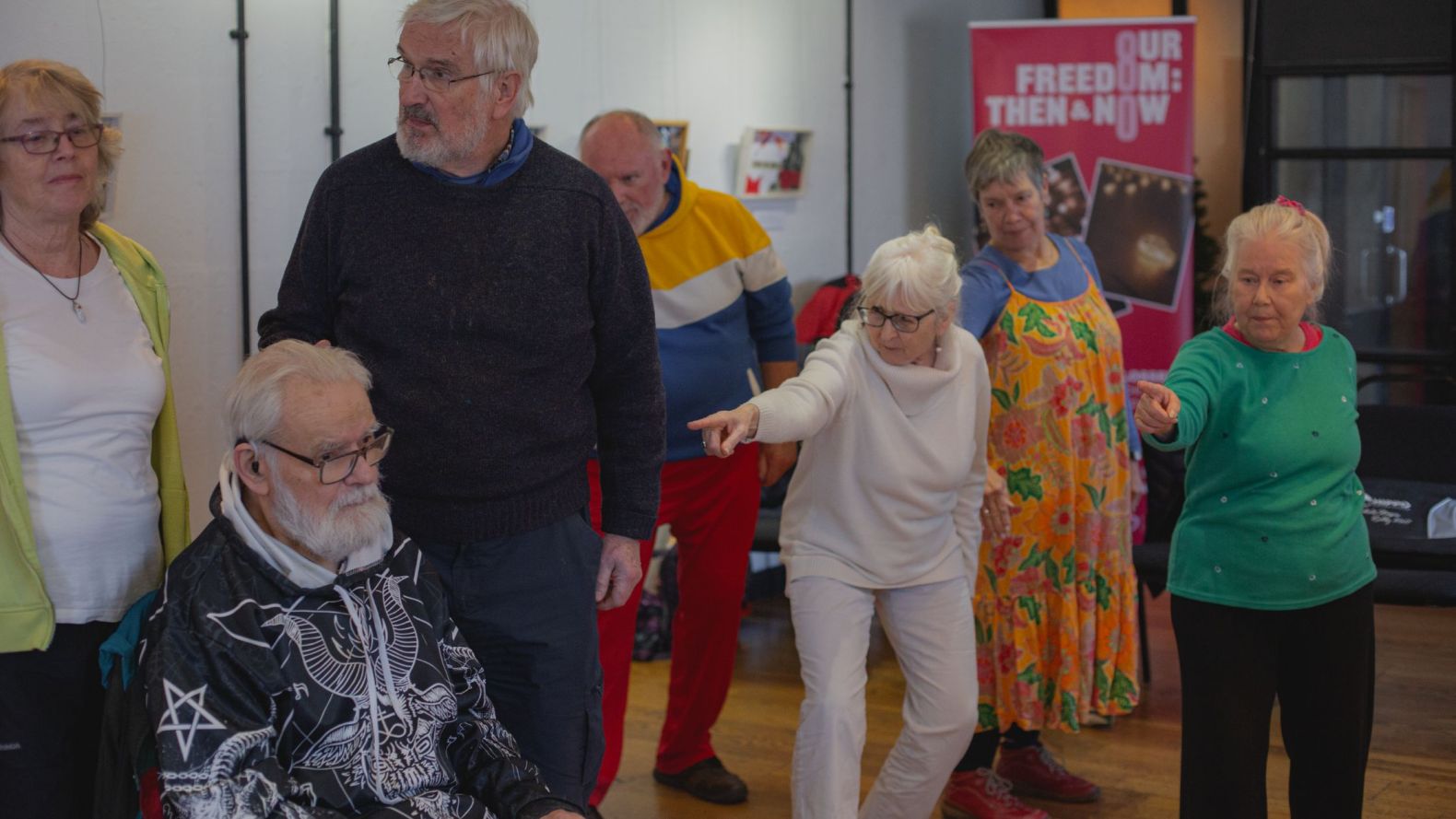Prime Time Members rehearsing Don't Stop Me Now by Queen.