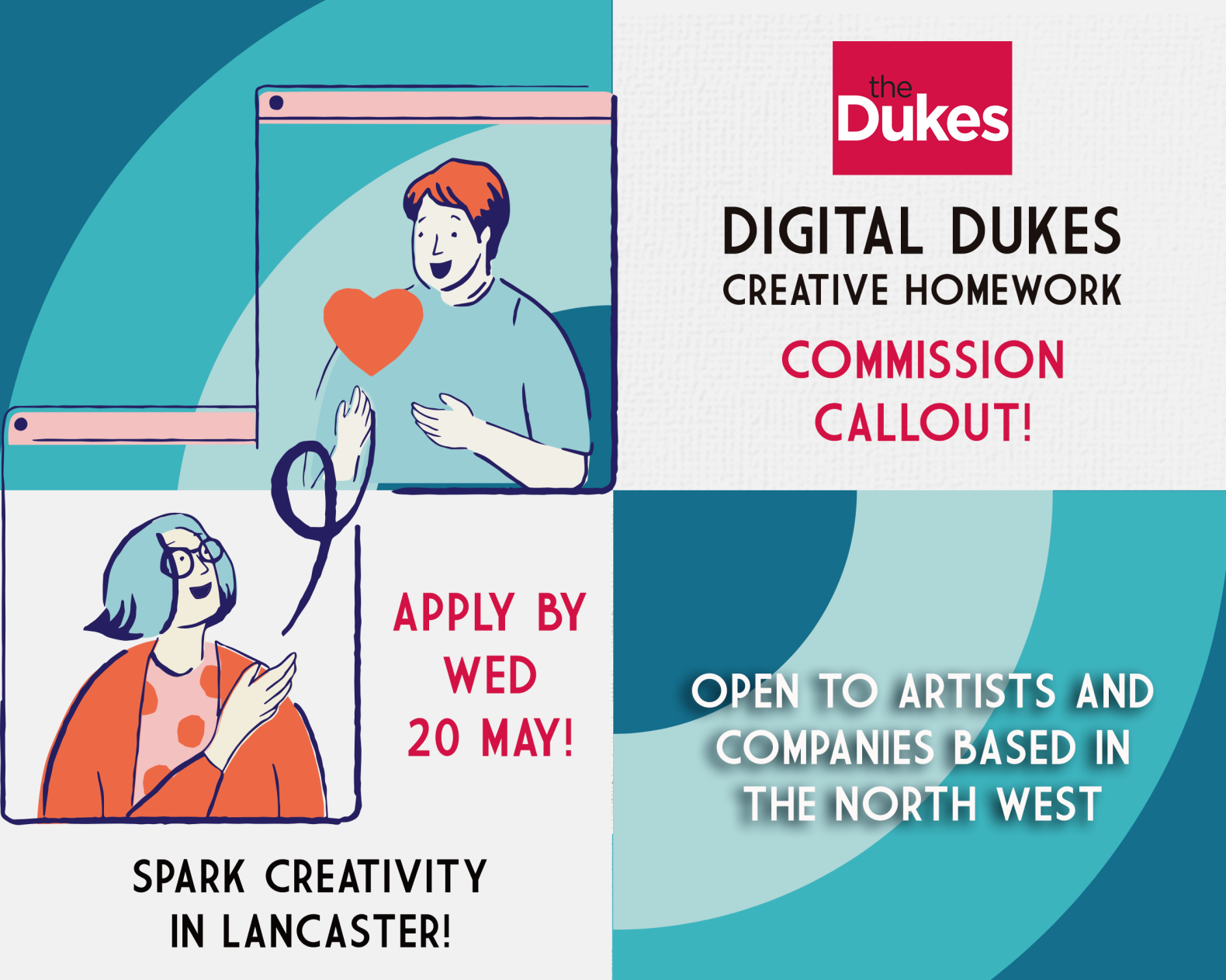 Callout to creatives: Dukes to commission 3 artists and companies