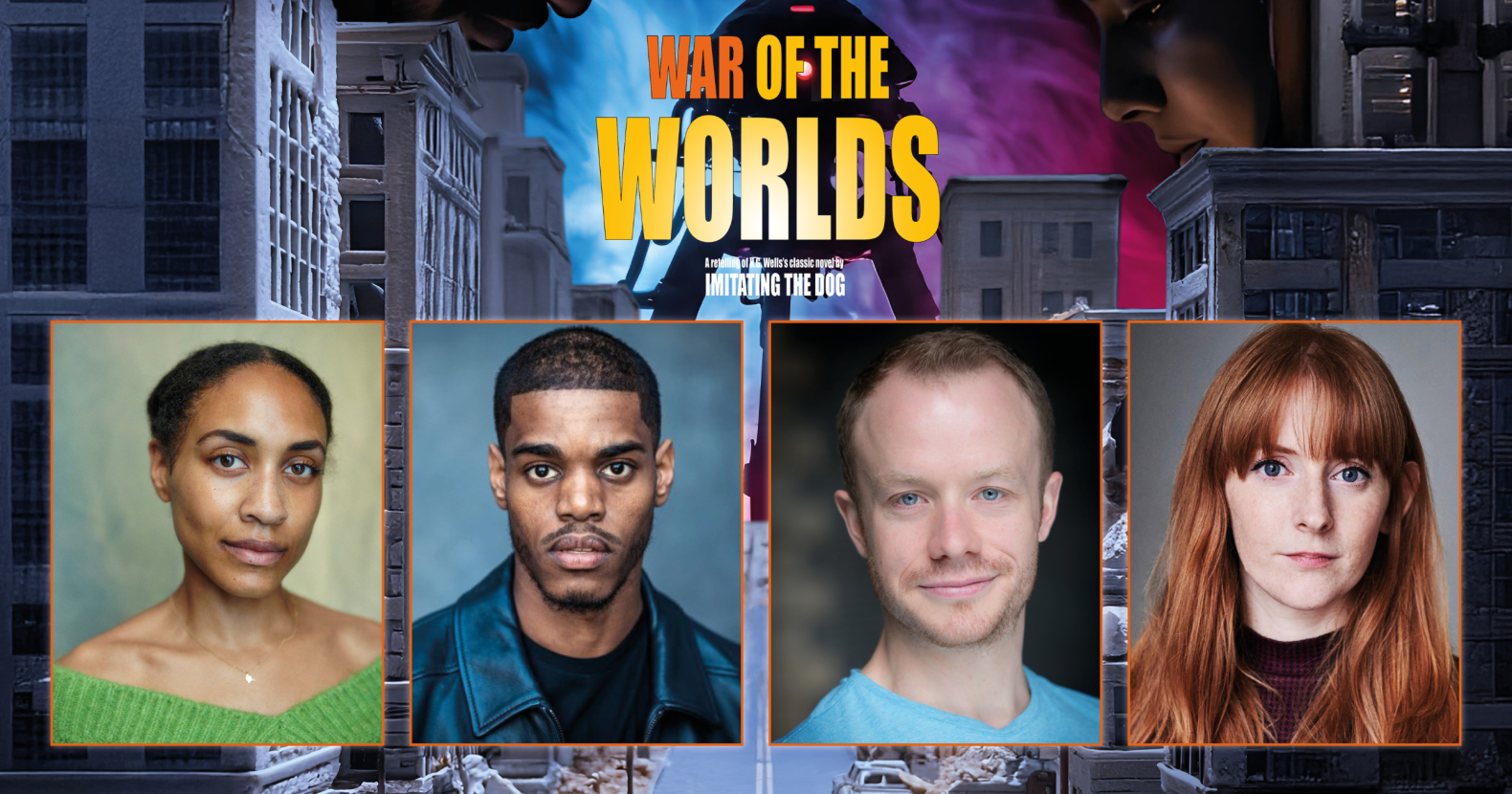 War of the Worlds Cast: Bonnie Baddo, Morgan Bailey, Gareth Cassidy and Amy Dunn